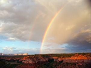 Rainbow over Angel Canyon