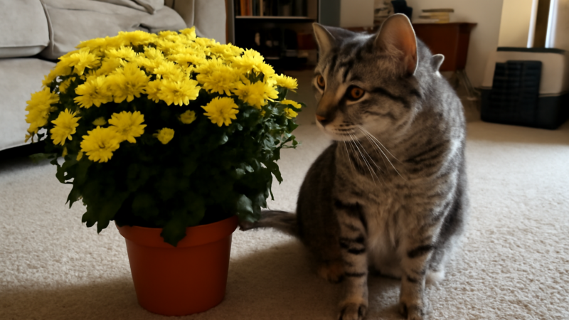 Are Mums Toxic to Cats? What Every Owner Must Know