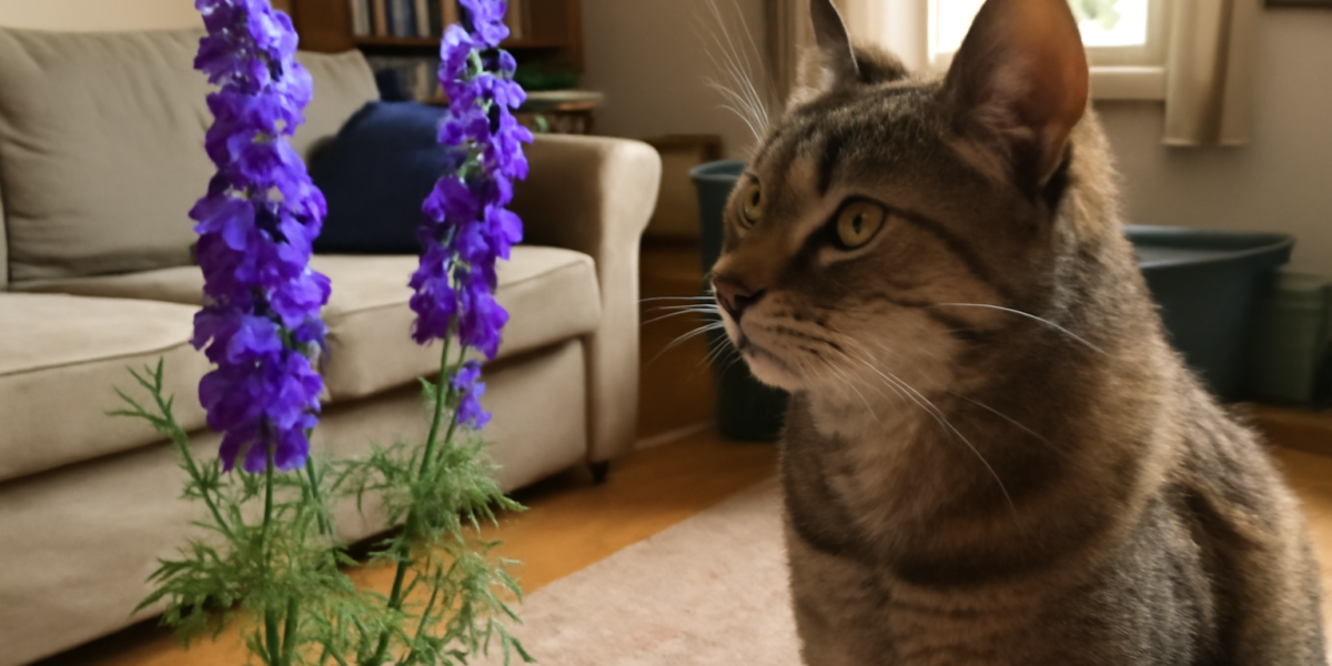 Is Larkspur Toxic to Cats? Delphinium Garden Risk