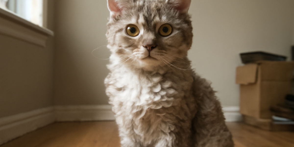 Lambkin Cat Breed Profile: Curly-Coated Dwarf Hybrid